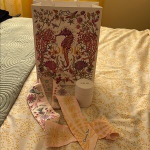 Original Dior TwillyFloral Gift Set with Pink and Gold Details